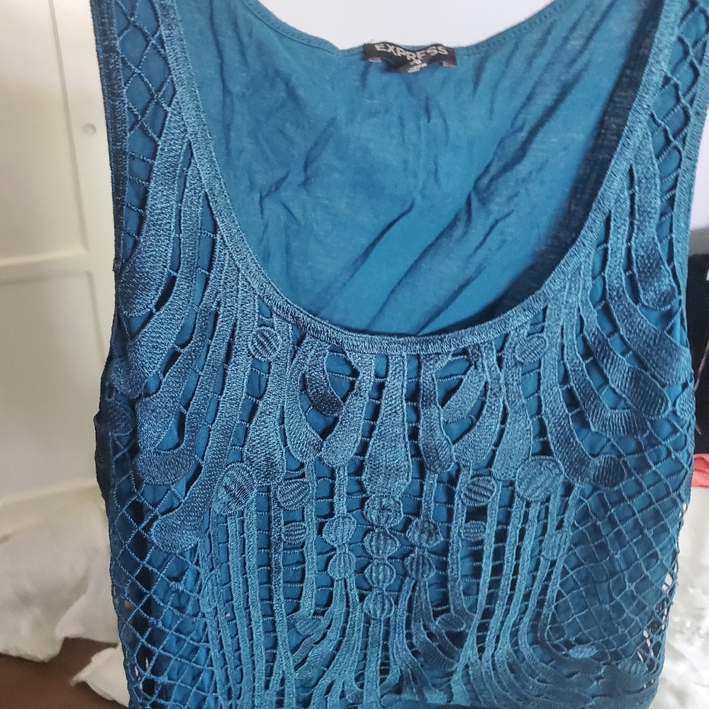 Beautiful teal tank from Express